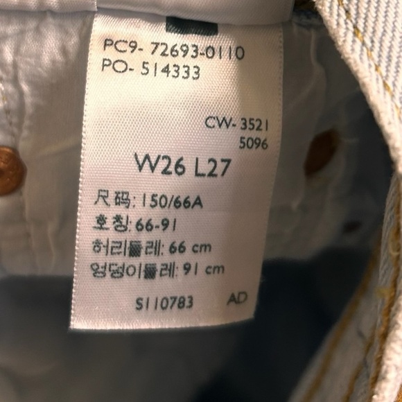 Levi's Women's Ribcage Straight Ankle Jeans- High Waisted Straight Jeans-Size 26 - Picture 10 of 13